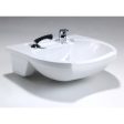 REM Porcelain Frontwash Basin (White) Online Sale