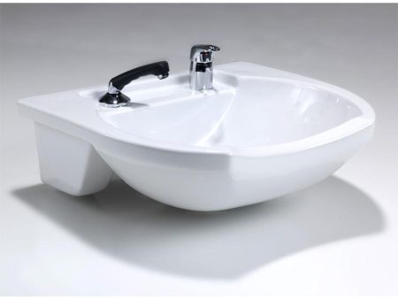 REM Porcelain Frontwash Basin (White) Online Sale