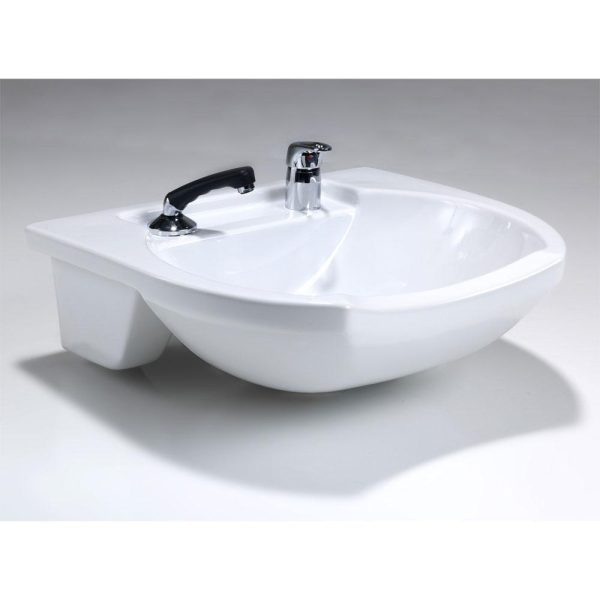 REM Porcelain Frontwash Basin (White) Online Sale