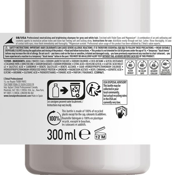 L Oréal Serie Expert Silver Shampoo 300ml on Sale