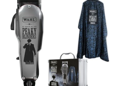 Wahl Peaky Blinders Special Edition Super Taper Clippers and Barber Cape Kit on Sale