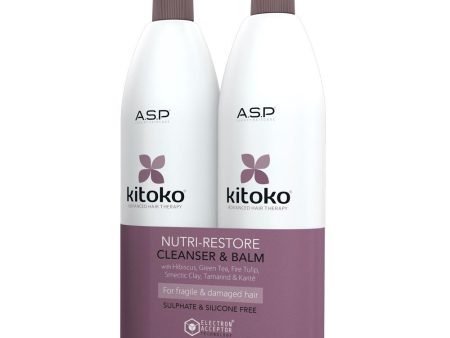 ASP Kitoko Nutri Restore Balm & Cleanser 1L Duo Pack Online Hot Sale