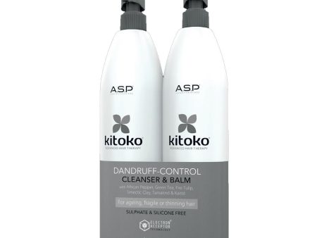 ASP Kitoko Dandruff Control Balm & Cleanser 1L Duo Pack For Discount