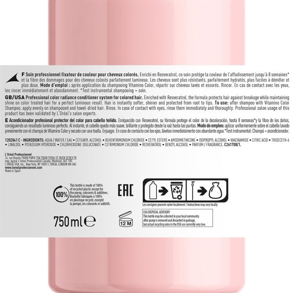 L Oréal Serie Expert Vitamino Color Conditioner 750ml Cheap