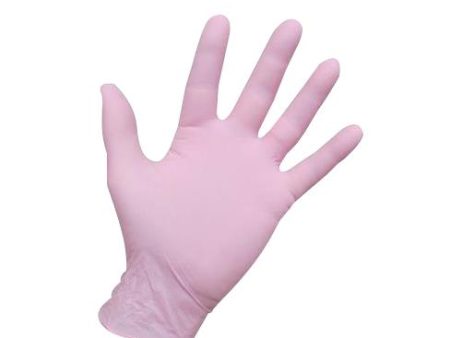 Nitrile Disposable Gloves Pink x 100 Online Hot Sale