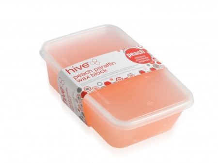 Hive of Beauty Peach Low Melt Paraffin Wax Block 450g For Cheap