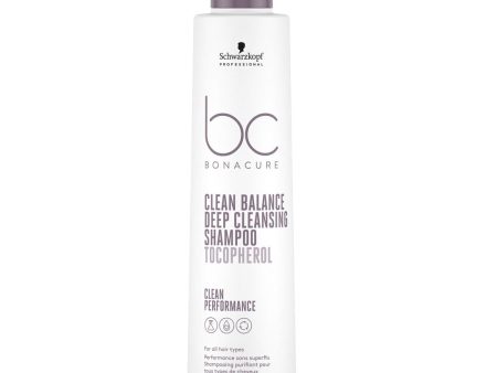 Schwarzkopf Bonacure Clean Balance Deep Cleansing Shampoo 250ml Hot on Sale