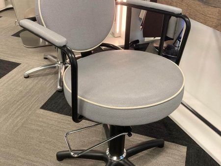 REM Calypso Styling Chair Ex-Display Discontinued (Fabric Grey Mantra) on Sale