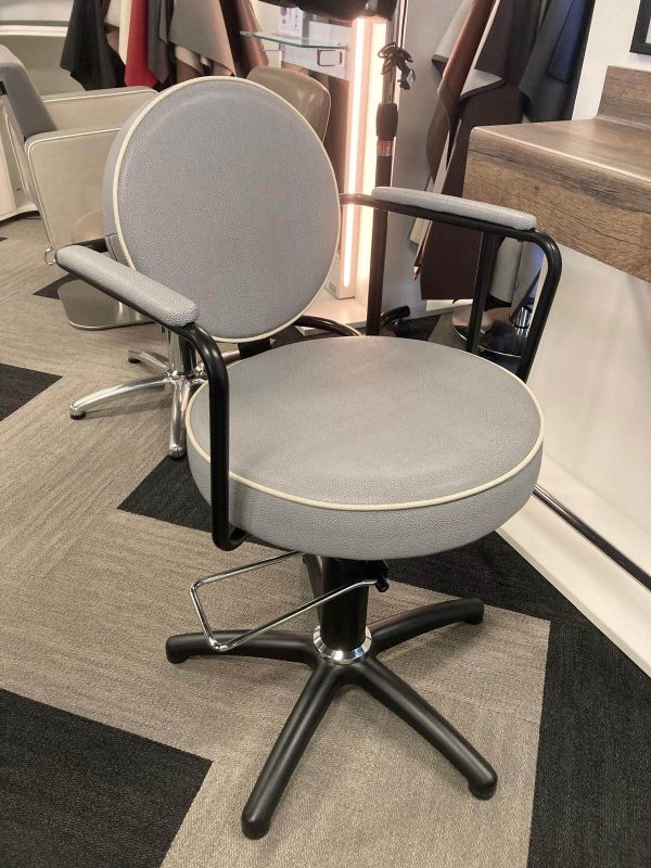 REM Calypso Styling Chair Ex-Display Discontinued (Fabric Grey Mantra) on Sale