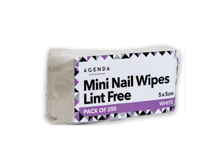 Agenda Lint Free Mini Nail Wipes (200 Pack) For Sale