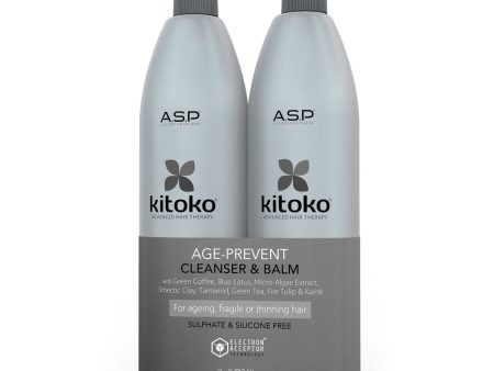 ASP Kitoko Age Prevent Cleanser & Balm Litre Duo Pack Supply