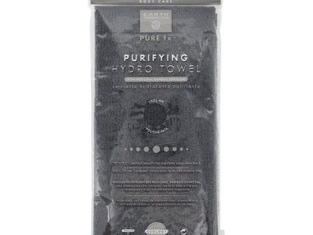 EARTH THERAPEUTICS - Purifying Exfoliating Hydro Towel Black with Charcoal - 1 Towel Online