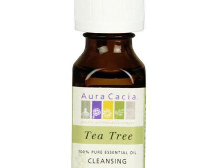 AURA CACIA - 100% Pure Essential Oil Tea Tree - 0.5 fl. oz. (15 ml) For Cheap