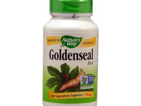 NATURES WAY - Goldenseal Root 570 mg - 100 Vegetarian Capsules Online Hot Sale