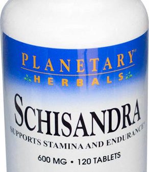 PLANETARY HERBALS - Schisandra 600 mg - 120 Tablets Online now