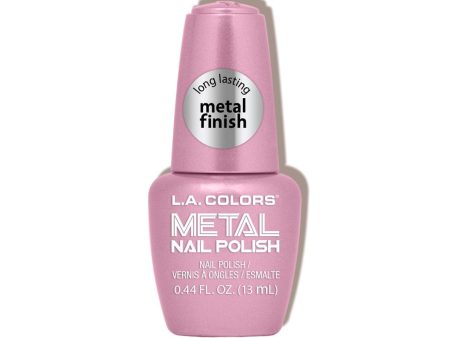 L.A. COLORS - Metal Polish Crystal Pink - 0.44 fl. oz. (13 ml) For Sale