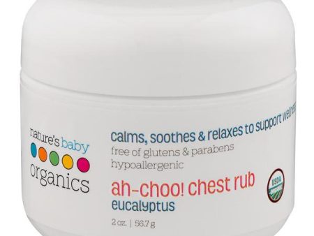 NATURE S BABY - Ah-Choo! Chest Rub Eucalyptus - 2 oz. (56.7 g) Discount