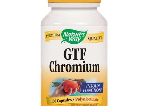 NATURES WAY - GTF Chromium Polynicotinate  - 100 Capsules Fashion