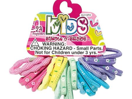 SHALOM - Kids Bundle O  Braids Assorted Style Ponyholders - 24 Pack Online