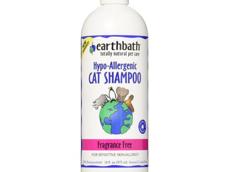 EARTHBATH - Hypo-Allergenic Cat Shampoo Fragrance Free  - 16 fl. oz. (472 ml) For Discount