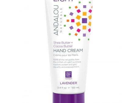 ANDALOU - A Path of Light Lavender Hand Cream - 3.4 fl. oz. (100 ml) For Sale