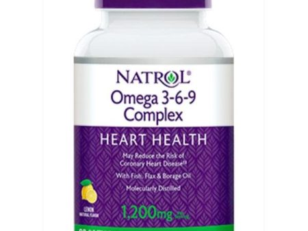 NATROL - Omega-3 Fish Oil Lemon 1200 mg - 60 Softgels Supply