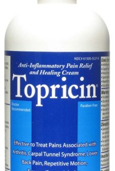 TOPRICIN - Pain Relief and Healing Cream - 8 fl. oz. (238 ml) Hot on Sale