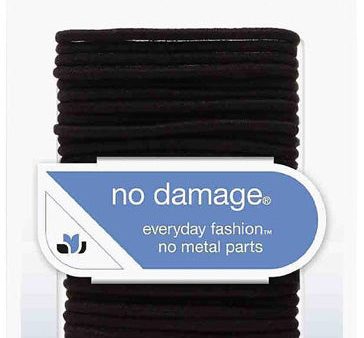 SCUNCI - Elastic No Damage Hair Bands Black Medium - 28 Pack Online Sale