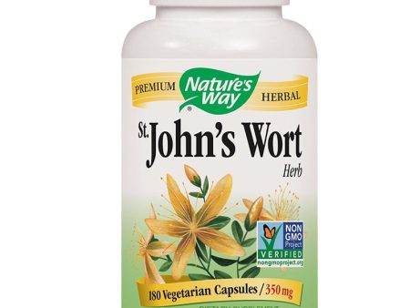 NATURES WAY - St. Johns Wort Herb 350 mg - 180 Vegetarian Capsules Cheap