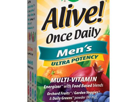 NATURES WAY - Alive! Once Daily Mens Ultra Potency Multi-Vitamin - 60 Tablets For Sale