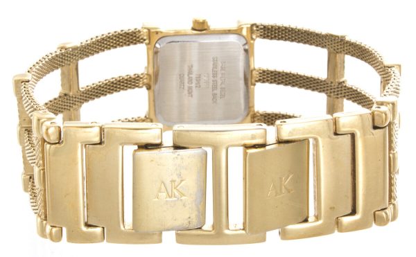 Anne Klein Diamond Women s Silver Tone Dial Gold Bracelet Watch 10 5988 Fashion