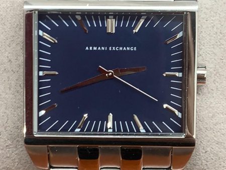 Armani Exchange AX2216 Blue Dial Stainless Steel Men s Watch Hot on Sale