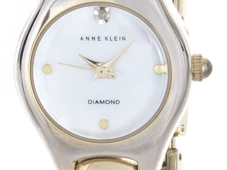 Anne Klein Women s White Mother of Pearl Dial Gold Tone Watch AK 2554MPGB Discount