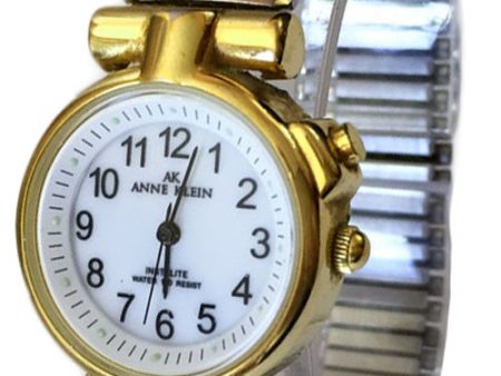 Anne Klein 10 6961A Casual White Dial Two Tone Stainless Steel Women s Watch Sale