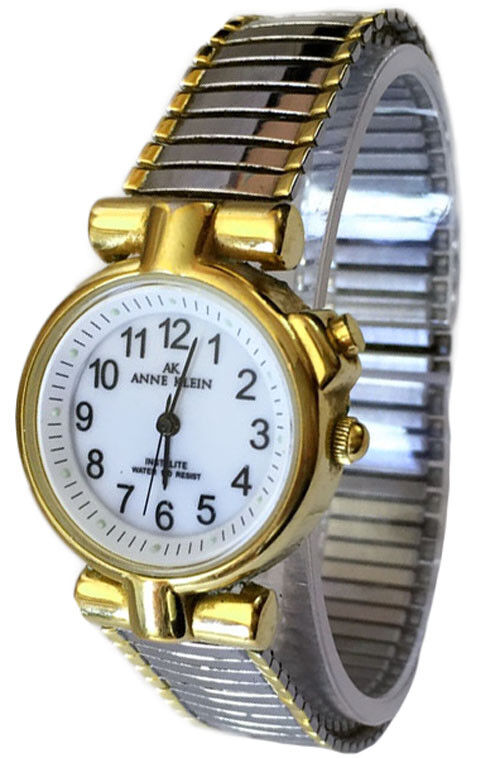 Anne Klein 10 6961A Casual White Dial Two Tone Stainless Steel Women s Watch Sale