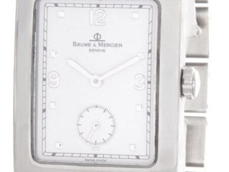 Baume & Mercier Womens White Dial Stainless Steel Bracelet Watch 318701 Hot on Sale