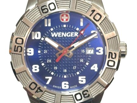 Wenger Men s 0851.101 Blue Dial Silver Case Watch Stainless Steel Discount