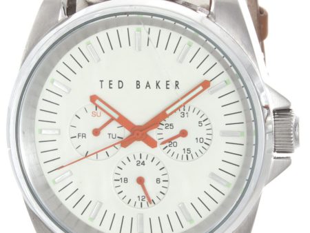 Ted Baker Men s Vintage Analog Display Japanese Quartz Brown Watch 10025261 Sale