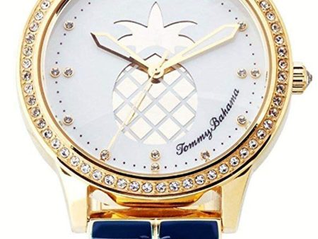 Tommy Bahama TB00028-03 White Dial Gold Tone Stainless Steel Women s Watch For Sale