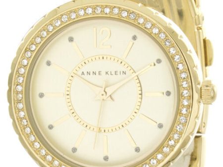 Anne Klein Womens Gold Tone Dial Gold Tone Metal Bracelet Watch AK 2588CHGB Online now