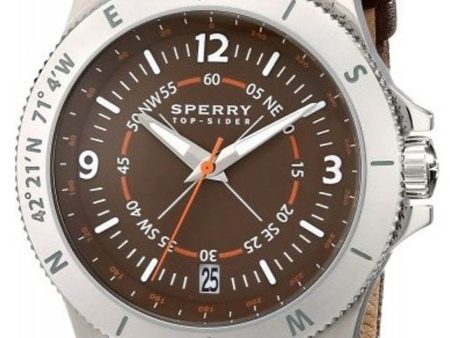 Sperry 103581 Brown Dial Brown Canvas Strap Men s Watch Online Sale