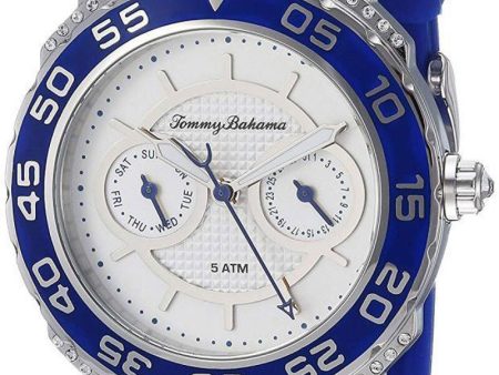 Tommy Bahama TB00025-02 White Dial Blue Silicone Strap Women s Watch Sale