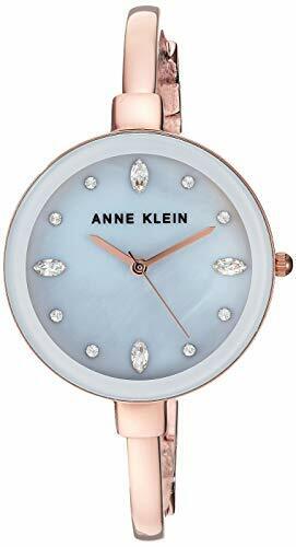 Anne Klein Women s AK 3352 Swarovski Crystal Accented Bangle Watch and Bracelet Online