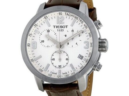 TISSOT PRC 200 Chronograph White Dial Men s Watch T0554171601701 on Sale